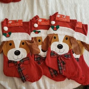 NWT CHRISTMAS HOUSE dog stockings
